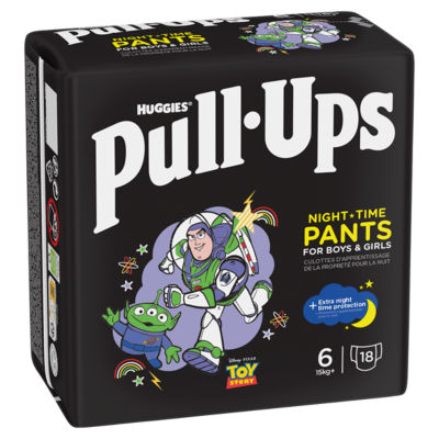 Huggies Pull-Ups Night Time Pants for Boys & Girls Size 6 15kg+, UK version