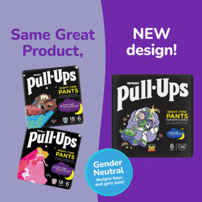 Huggies Pull-Ups Night Time Pants for Boys & Girls Size 6 15kg+, UK version