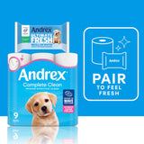 Andrex Complete Clean toilet tissue 4 rolls - British product