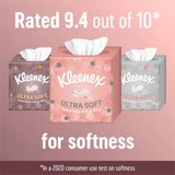 Kleenex Ultra Soft facial tissues cube, UK version