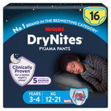 ASDA Huggies DryNites Bedwetting Pyjama Nappy Pants for Boys 3-4yrs, 16 Pants- Buy online at McGrocer