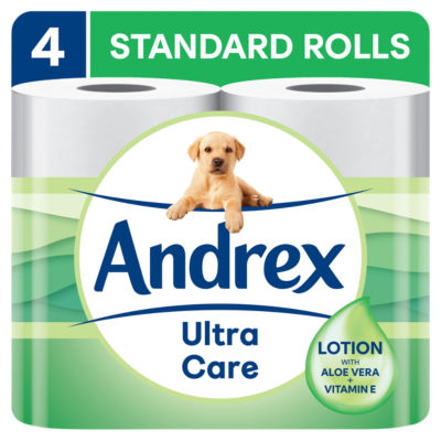Andrex Ultra Care toilet roll 4 rolls 160 sheets (British brand)