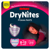 ASDA Huggies DryNites Bedwetting Pyjama Nappy Pants Girl Age 8-13 MEGA Pack 23 Pants- Buy online at McGrocer