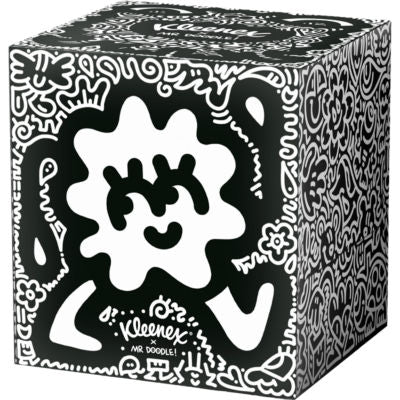 Kleenex Mr Doodle limited edition tissues 48-count, imported from the UK