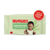 ASDA Huggies Natural Care Plastic Free Baby Wipes - 48 Wipes- Buy online at McGrocer