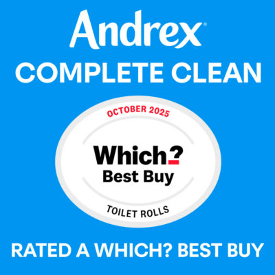 Andrex Complete Clean toilet tissue 24 rolls - British product