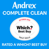 Andrex Complete Clean toilet tissue 24 rolls - British product
