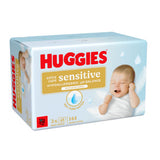 Huggies Extra Care Sensitive baby wipes plastic free 3 pack (British brand)