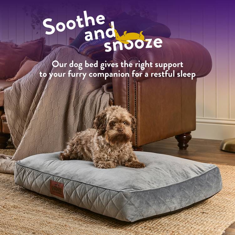 Paws For Slumber Luxury Grey Pet Bed Medium - British product