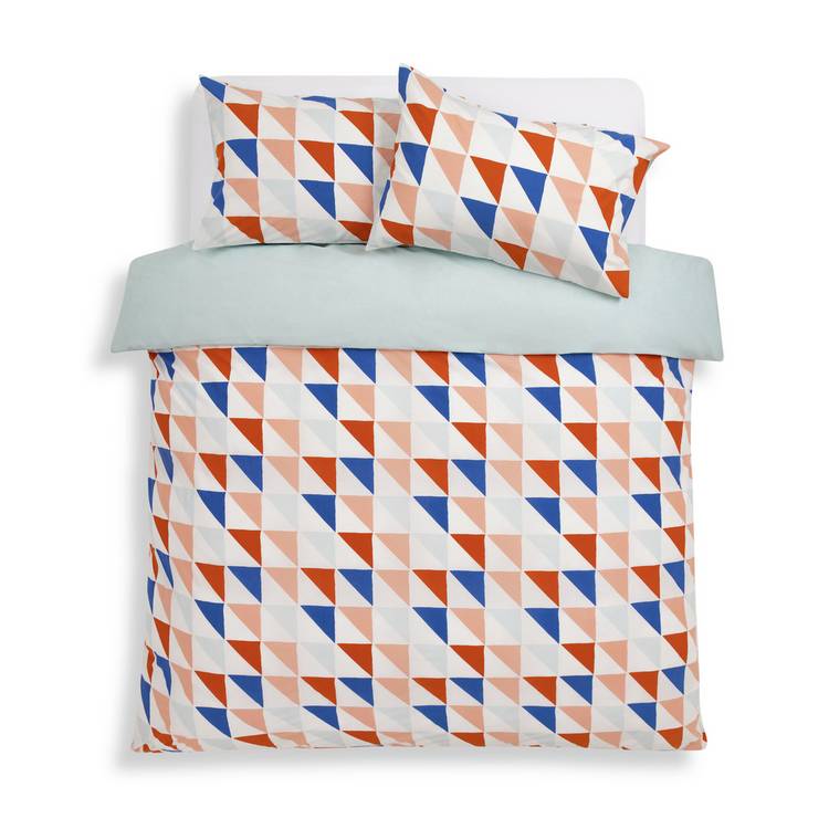 Habitat triangle print bedding set single (British brand)