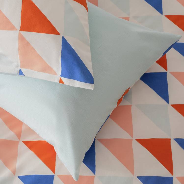 Habitat triangle print bedding set single (British brand)