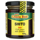 Ghana Best Shito hot chilli sauce with shrimp 160g - British product