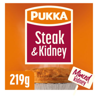 Plat préparé Pukka Steak et rognons 219g Plat en pâte