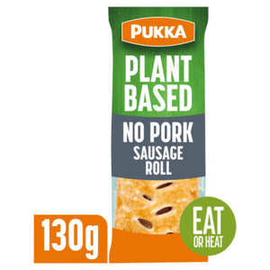 Pukka Plant Based No Pork Sausage Roll Vegan 130g