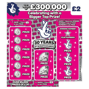National Lottery birthday scratchcard game, UK version