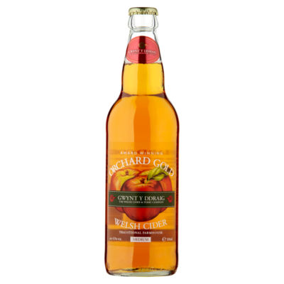 Gwynt Y Ddraig Orchard Gold cider 500ml, UK version