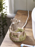 Electric toothbrush holder with Hamish the Highland Cow design - British product