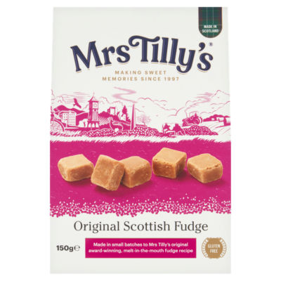 Mrs Tilly's original Scottish fudge 150g, UK version