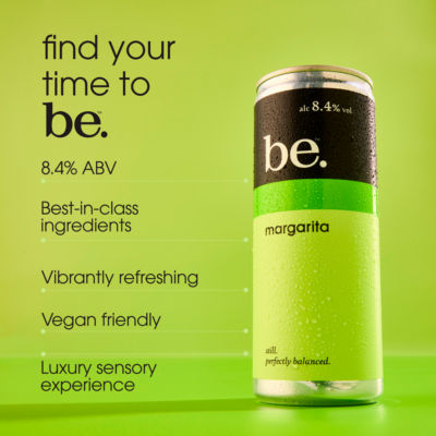 Be. Margarita ready-to-drink cocktail 250ml can (British brand)