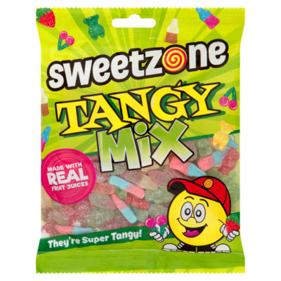SweetZone Tangy Mix Sour Fruit Gums 200g (British brand)