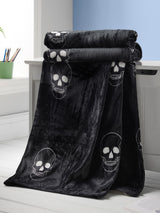 Next Catherine Lansfield Grey Teddy Skulls Cosy Fleece Throw 130 x 170 cm- Buy online at McGrocer