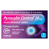 Pyrocalm Control 20mg heartburn tablets 7 tablets, imported from the UK