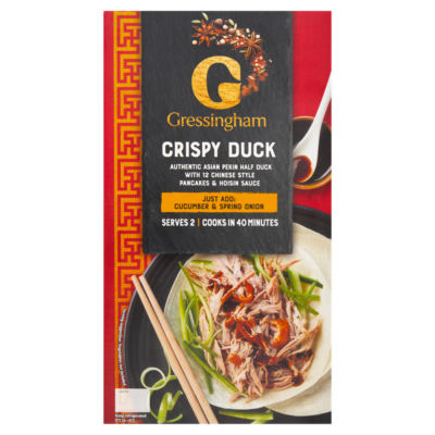 Gressingham Crispy Duck with Pancakes and Hoisin Sauce 550g