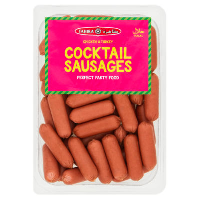 Tahira chicken turkey cocktail sausages 400g (British brand)