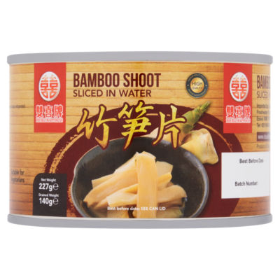 Double Happiness bamboo shoots sliced in water 227g - British product