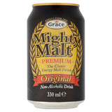 Grace Mighty Malt Premium Original Non-Alcoholic Drink 330ml, UK version