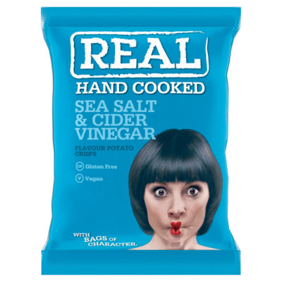 Real Sea Salt & Cider Vinegar crisps 150g (British brand)