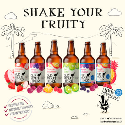 Old Mout pineapple and raspberry cider 500ml, imported from the UK
