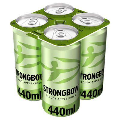 Strongbow Cloudy Apple Cider 4x440ml (British brand)