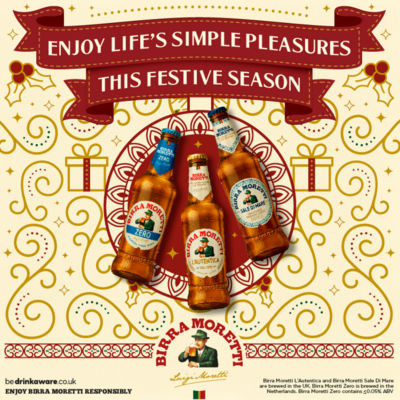 Birra Moretti premium lager beer 660ml bottle - British product