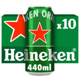 Heineken Original lager beer 10x440ml cans UK version