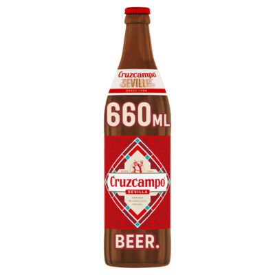 Cruzcampo Sevilla Lager 660ml bottle - British product