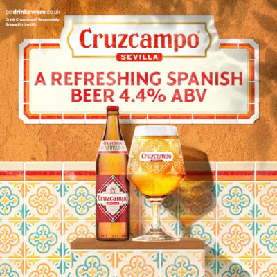 Cruzcampo Sevilla Lager 660ml bottle - British product