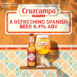 Cruzcampo Sevilla lager beer 12x330ml - British product