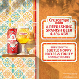 Cruzcampo Sevilla lager beer 10x440ml cans - British product