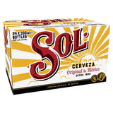 Sol Mexican lager beer bottle 330ml - British product