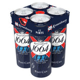 Kronenbourg 1664 lager beer 4 x 568ml cans (British brand)