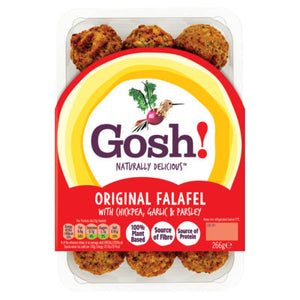 Gosh! Original Plant-Based Falafel with Chickpea, Garlic & Parsley 266g