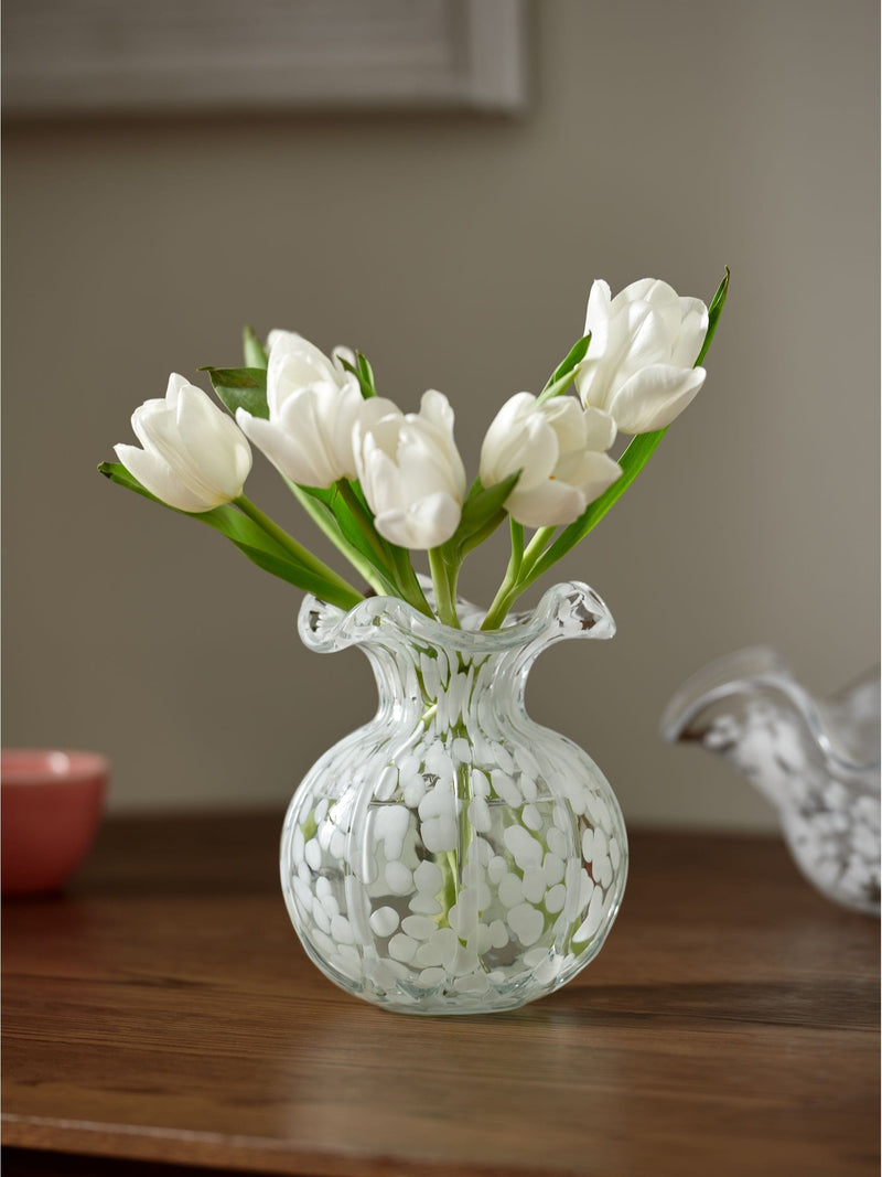 Nina Campbell confetti glass vase with tortoise shell, imported from the UK