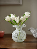 Nina Campbell confetti glass vase with tortoise shell, imported from the UK