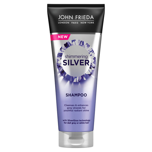 John Frieda Shimmering Silver Shampoo for Dull Grey or White Hair 250ml GOODS ASDA   