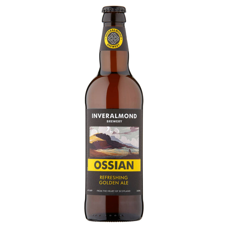 Inveralmond Brewery Ossian golden ale 500ml, imported from the UK