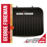 George Foreman Medium Fit Electric Grill in black, UK version