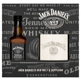 Jack Daniel's Old No. 7 whisky og lommelærke gavesett, UK-versjon
