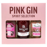 Pink Gin Spirit Selection 3 x 5cl, imported from the UK