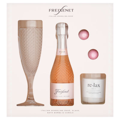 Friexinet Italian Sparkling Rosé Glass Bath Bombs Candle